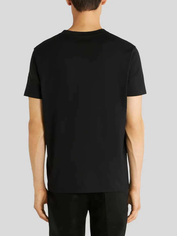 Men Floral Embroidery TShirt Etro TShirts