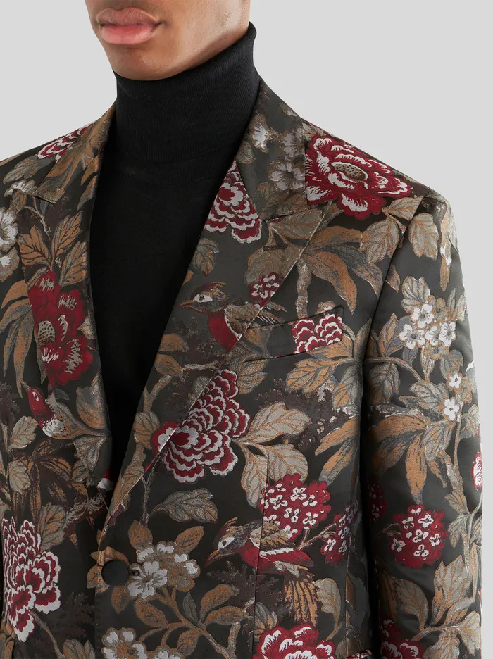 Men Floral Jacquard Jacket Etro Jackets