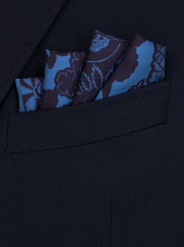 Men Floral Paisley Print Pocket Square Etro Ties And Pocket Squares
