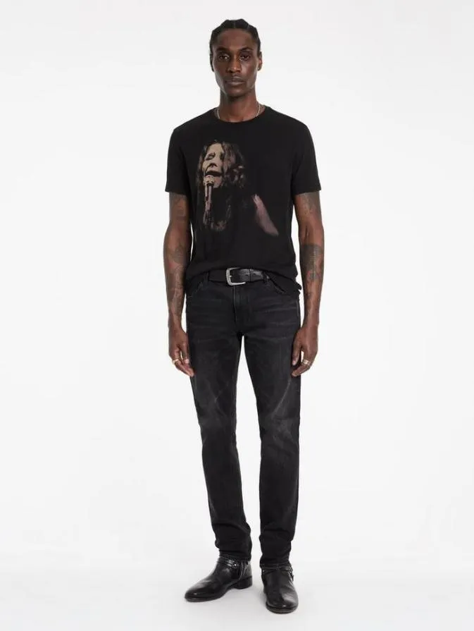 Men Graphic Tees John Varvatos JANIS JOPLIN TEE Black
