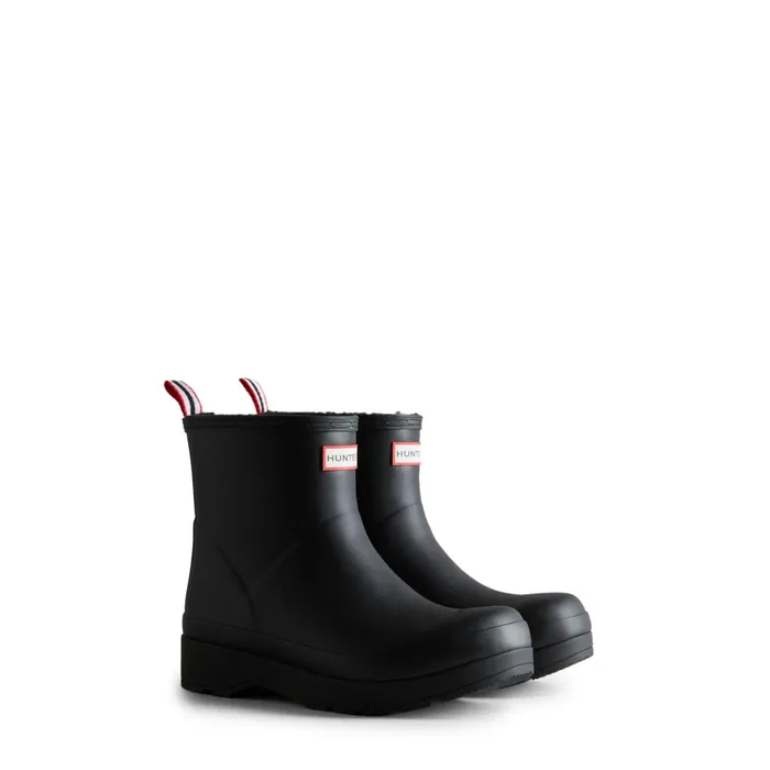 Men Insulated and Snow Boots Hunter Boots PLAY Insulated Vegan Shearling Short Rain Boots Black Men Insulated and Snow Boots Hunter Boots PLAY Insulated Vegan Shearling Short Rain Boots Black