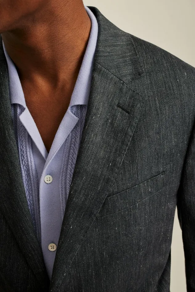 Men Italian Stretch Linen Suit Charcoal Bonobos Suits