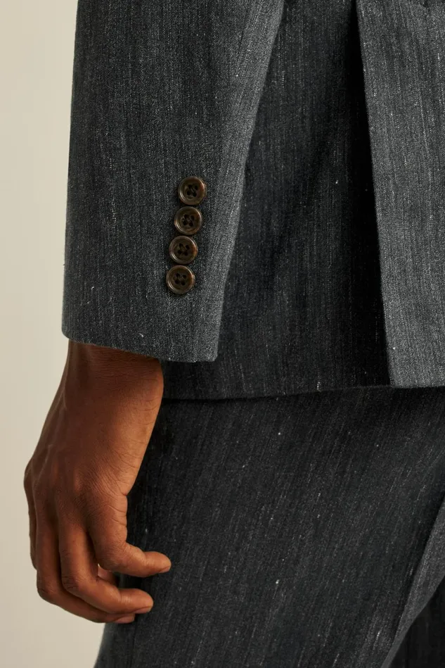 Men Italian Stretch Linen Suit Charcoal Bonobos Suits