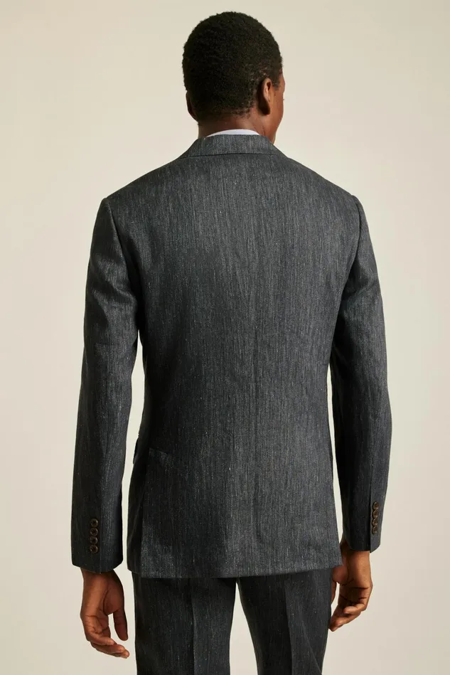 Men Italian Stretch Linen Suit Charcoal Bonobos Suits