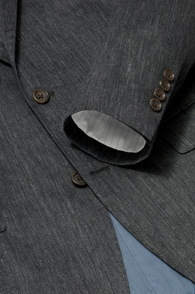 Men Italian Stretch Linen Suit Charcoal Bonobos Suits