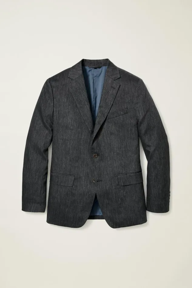 Men Italian Stretch Linen Suit Charcoal Bonobos Suits