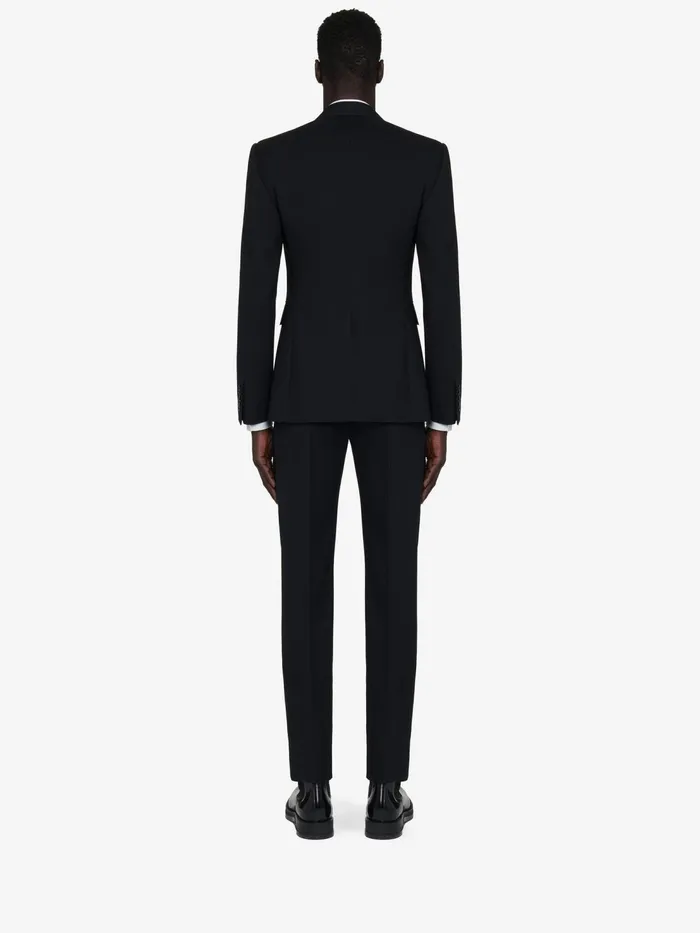 Men Jackets Alexander McQueen Reverse Lapel SingleBreasted Jacket Black