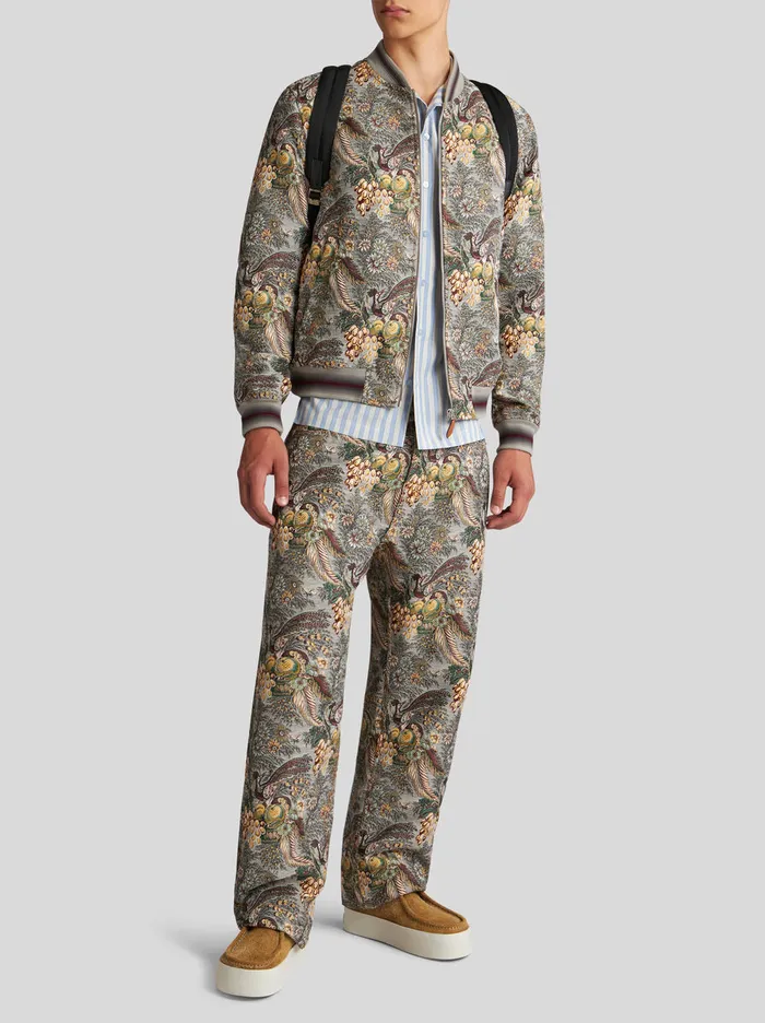 Men Jacquard Bomber Jacket Etro Coats And Outerwear