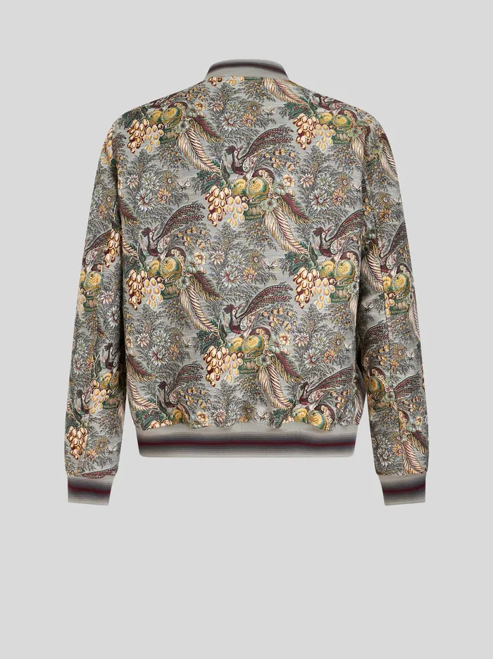 Men Jacquard Bomber Jacket Etro Coats And Outerwear