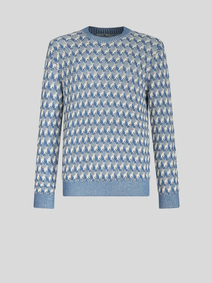 Men Jacquard Sweater Etro Knitwear