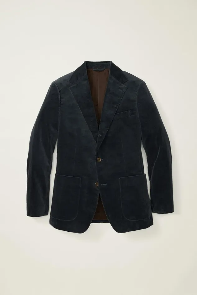 Men Jetsetter Italian Corduroy Blazer Dark Blue Bonobos Blazers and Sport Coats
