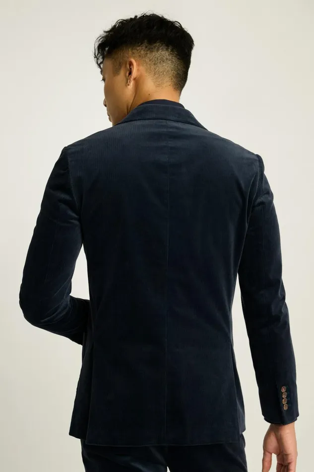 Men Jetsetter Italian Corduroy Blazer Dark Blue Bonobos Blazers and Sport Coats