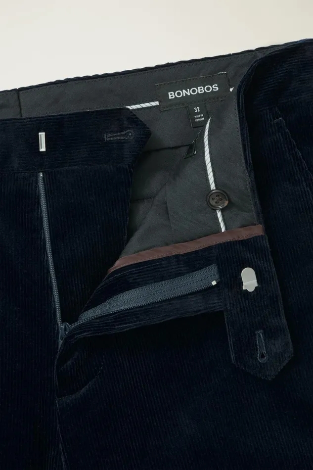 Men Jetsetter Italian Corduroy Dress Pant Navy Bonobos Dress Pants