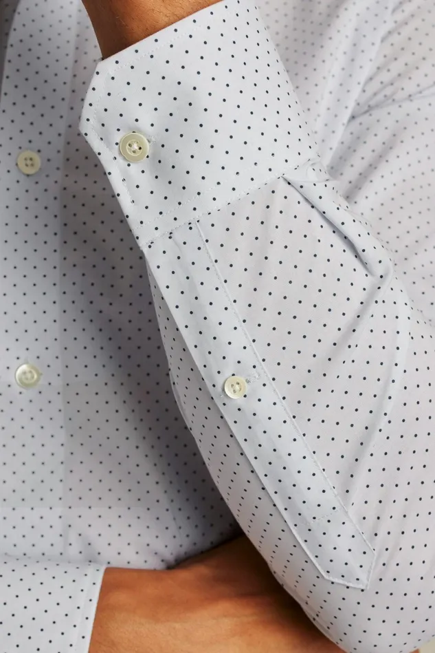 Men Jetsetter Stretch Dress Shirt Lavender Micro Dot Bonobos Business Casual Shirts