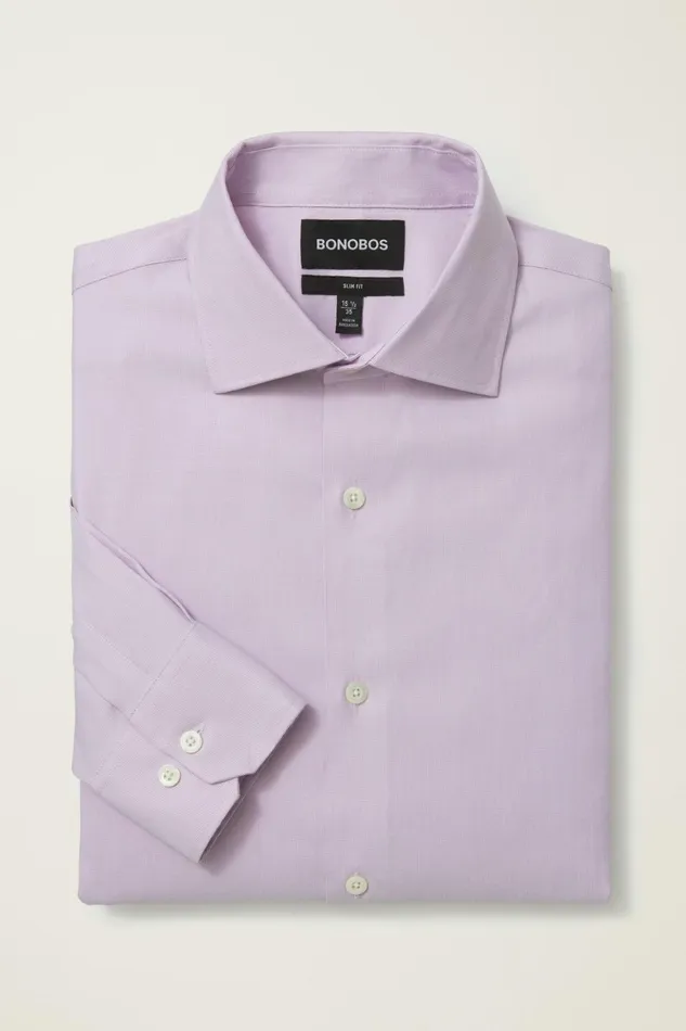 Men Jetsetter Stretch Dress Shirt Lavender Texture Bonobos Business Casual Shirts