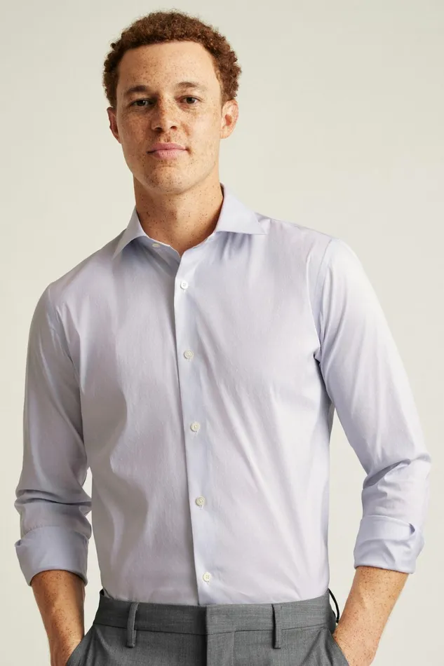 Men Jetsetter Stretch Dress Shirt Violet Micro Stripe Bonobos Business Casual Shirts