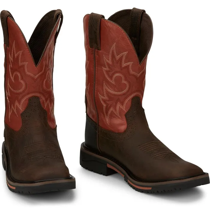 MEN Joist 11034 Work Rustic Justin Boots Work