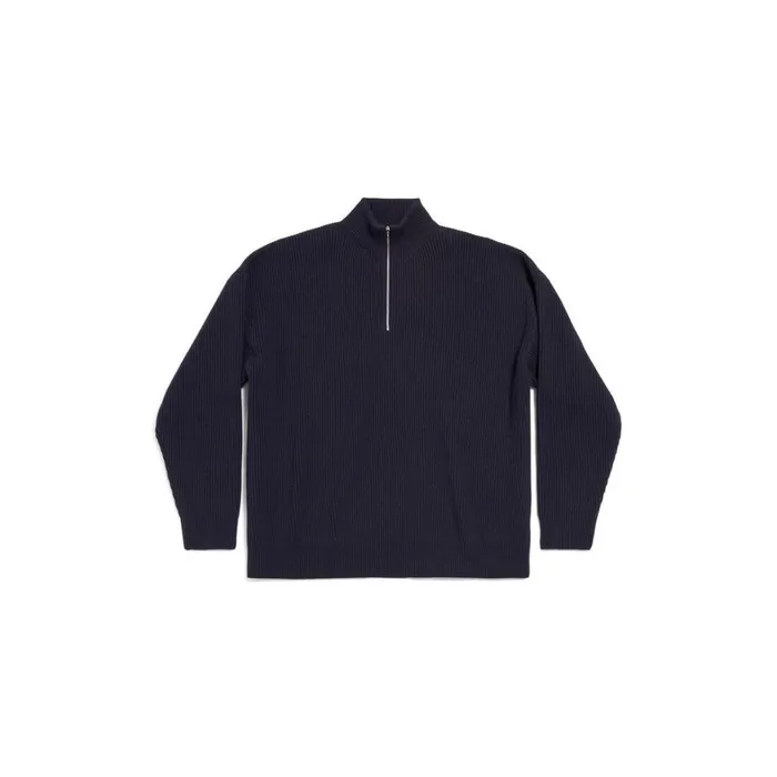 Men Knitwear Balenciaga Camionneur Sweater In Dark Blue
