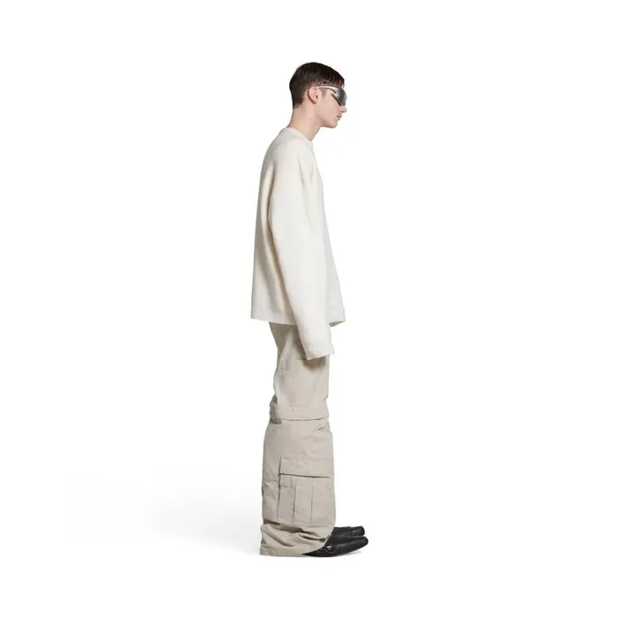 Men Knitwear Balenciaga Sweater In White