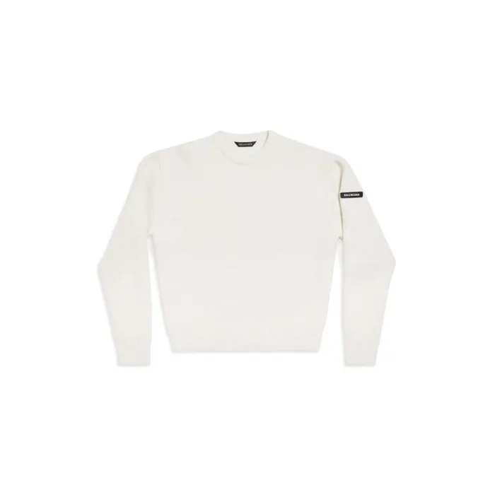 Men Knitwear Balenciaga Sweater In White