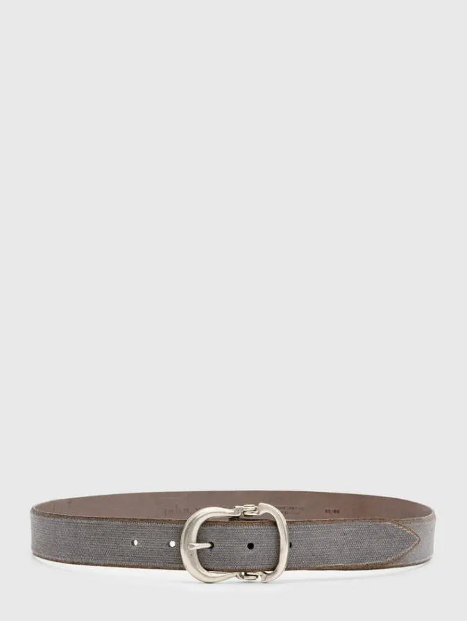 Men Leather Belts John Varvatos FILMORE BELT Ash