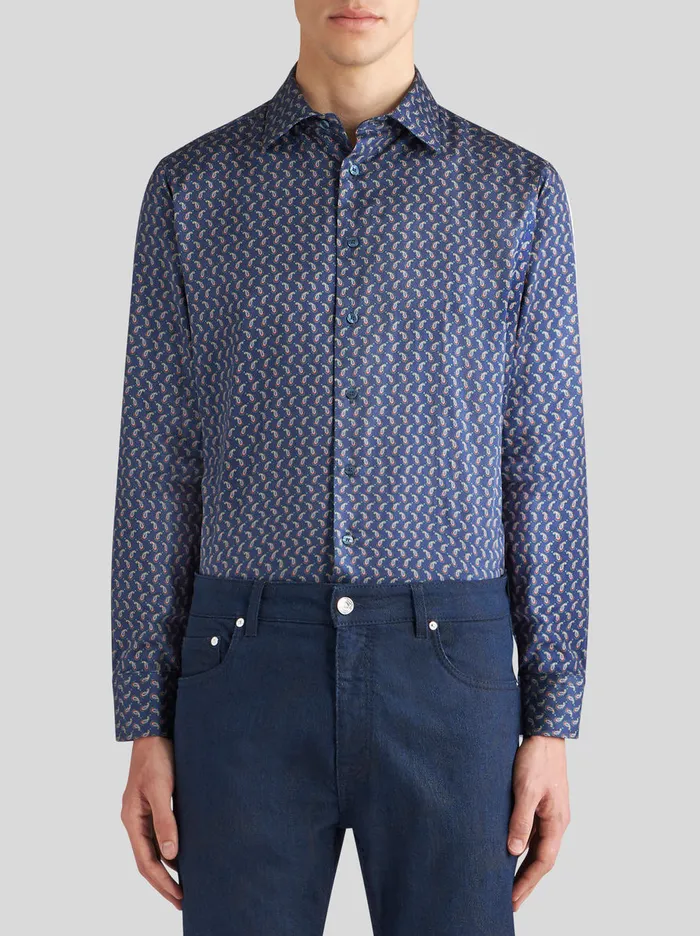 Men MicroPaisley Shirt Etro Shirts