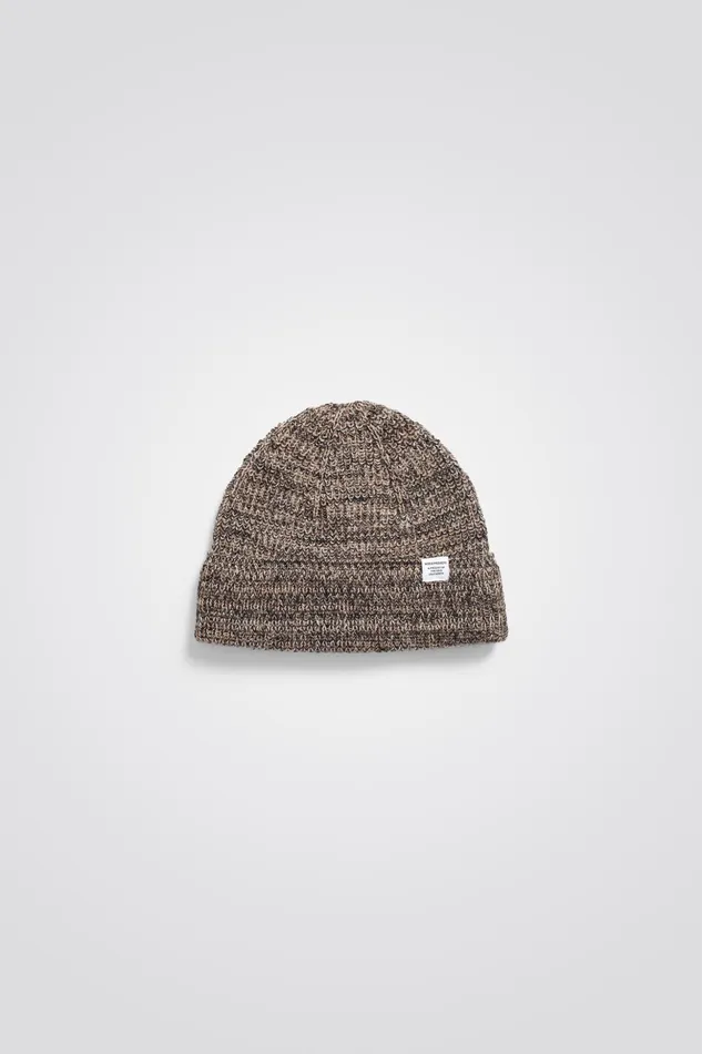 Men Norse Projects Beanies Alpaca Mohair Stripe Beanie Espresso
