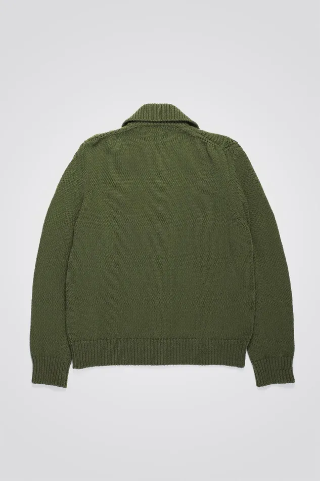 Men Norse Projects Knitwear Erik Cotton Jacket Ivy Green