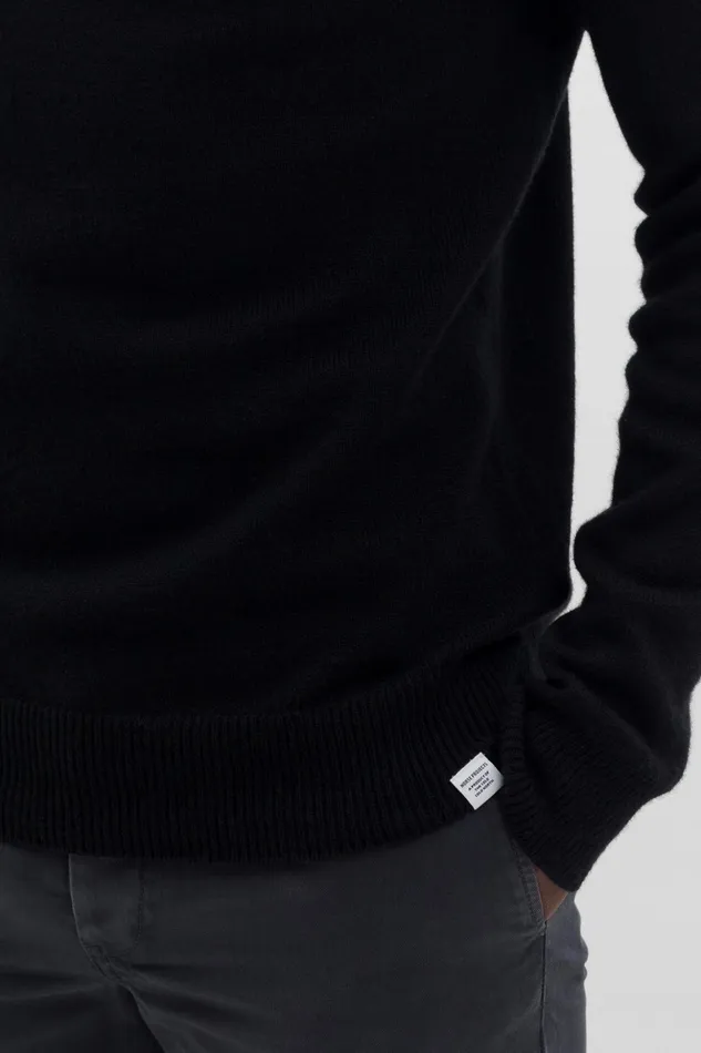 Men Norse Projects Knitwear Kirk Merino Lambswool Black