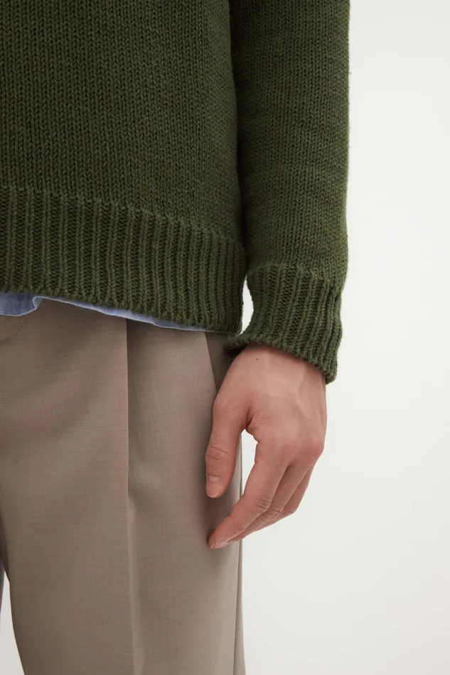 Men Norse Projects Knitwear Lasse Cotton Holiday Polo Ivy Green