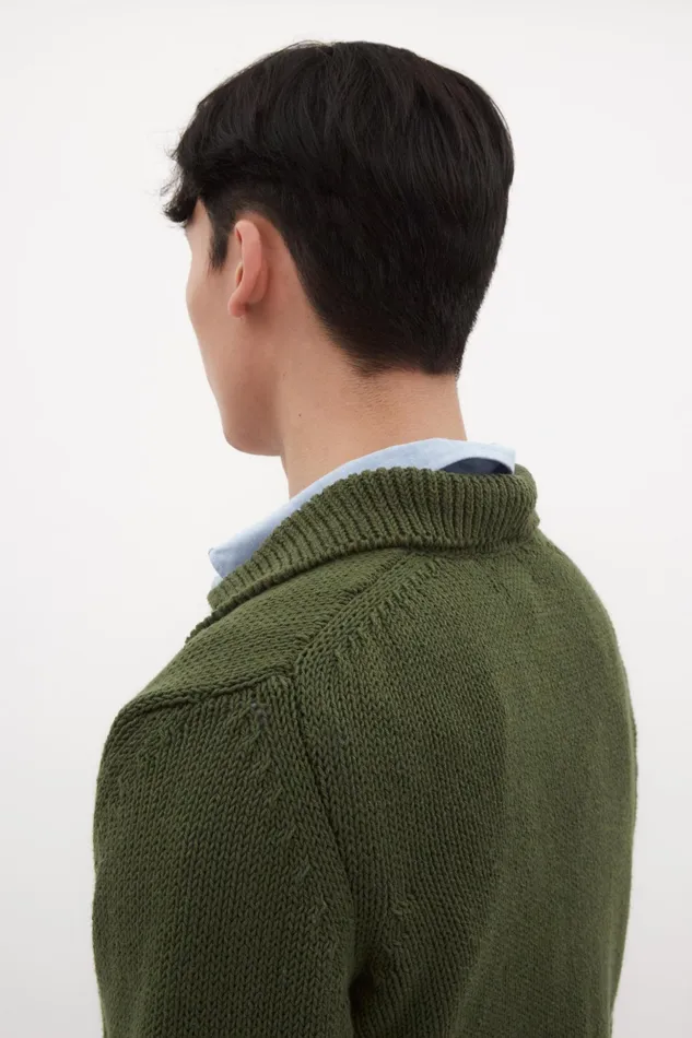 Men Norse Projects Knitwear Lasse Cotton Holiday Polo Ivy Green