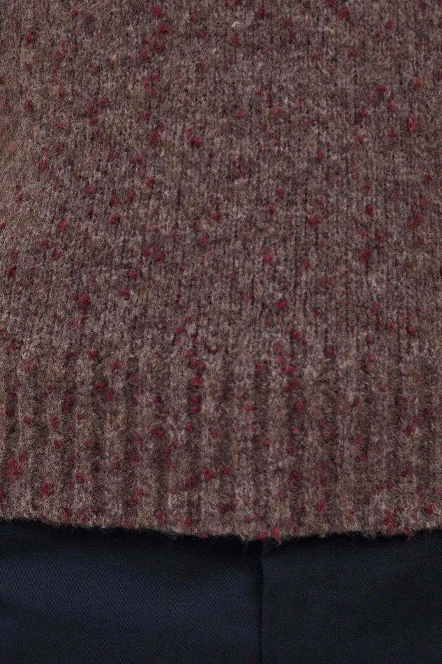 Men Norse Projects Knitwear Manfred Tweed Vest Burgundy