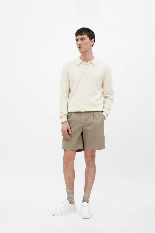 Men Norse Projects Knitwear Marco Merino Lambswool Polo Ecru