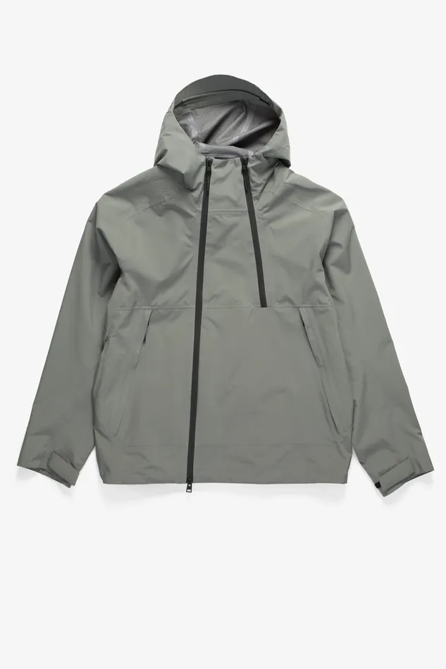 Men Norse Projects Outerwear 3L Waterproof Shell Jacket Pewter