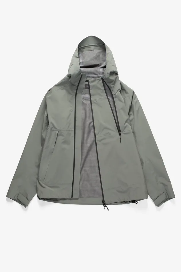 Men Norse Projects Outerwear 3L Waterproof Shell Jacket Pewter