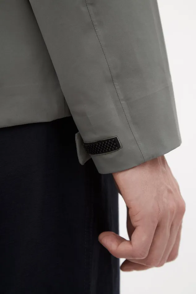 Men Norse Projects Outerwear 3L Waterproof Shell Jacket Pewter