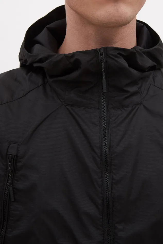 Men Norse Projects Outerwear Pasmo Hooded Windbreaker Jacket Black