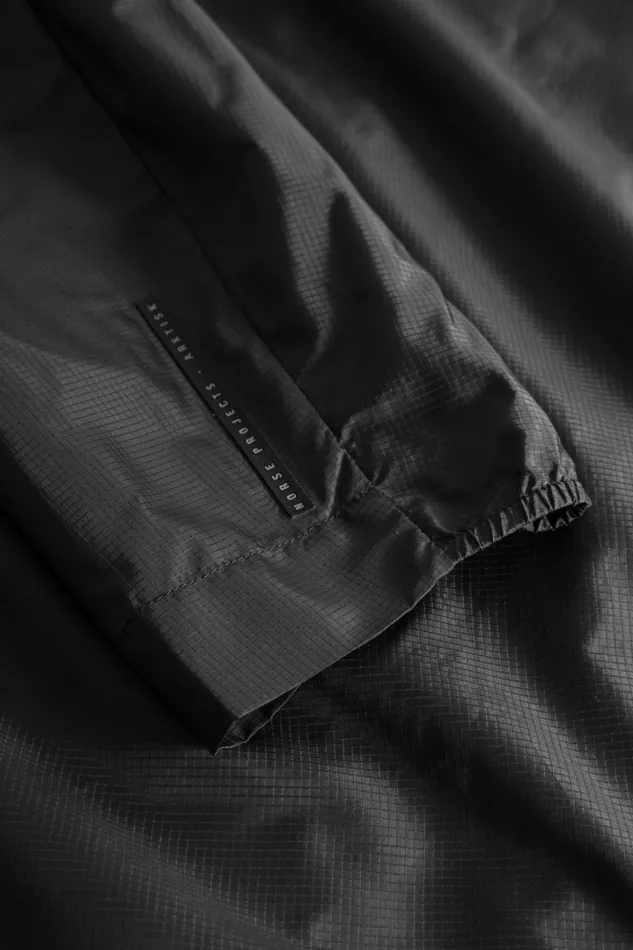 Men Norse Projects Outerwear Pasmo Hooded Windbreaker Jacket Black