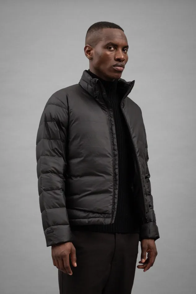Men Norse Projects Outerwear Pasmo Rip Down Jacket Black