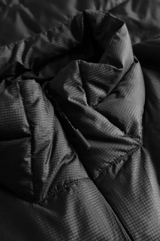 Men Norse Projects Outerwear Pasmo Rip Down Jacket Black