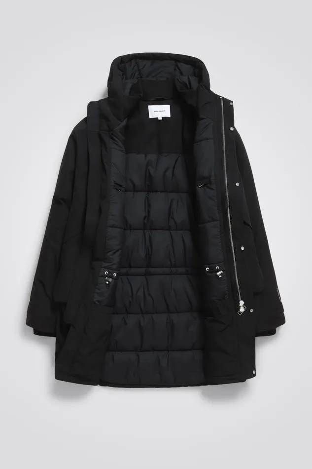 Men Norse Projects Outerwear Stavanger Military Nylon Parka Black
