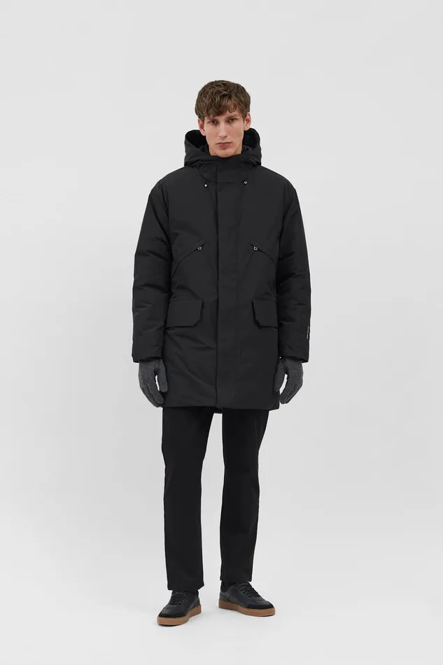 Men Norse Projects Outerwear Stavanger Military Nylon Parka Black