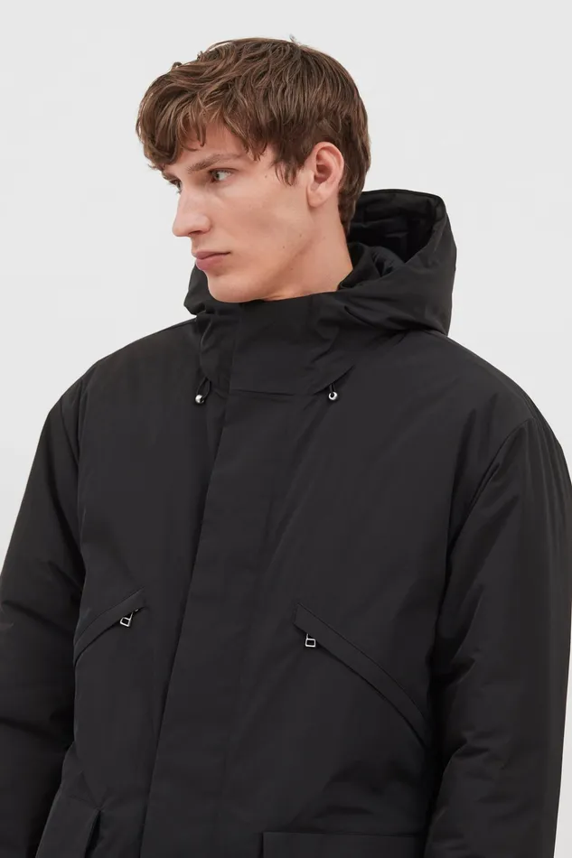Men Norse Projects Outerwear Stavanger Military Nylon Parka Black