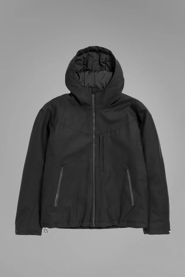 Men Norse Projects Outerwear Technical Jacket Loro Piana Clima System Wool Black Men Norse Projects Outerwear Technical Jacket Loro Piana Clima System Wool Black