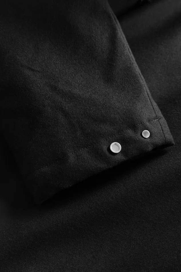 Men Norse Projects Outerwear Technical Jacket Loro Piana Clima System Wool Black