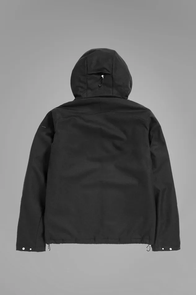 Men Norse Projects Outerwear Technical Jacket Loro Piana Clima System Wool Black