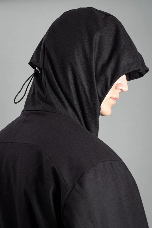 Men Norse Projects Outerwear Technical Jacket Loro Piana Clima System Wool Black