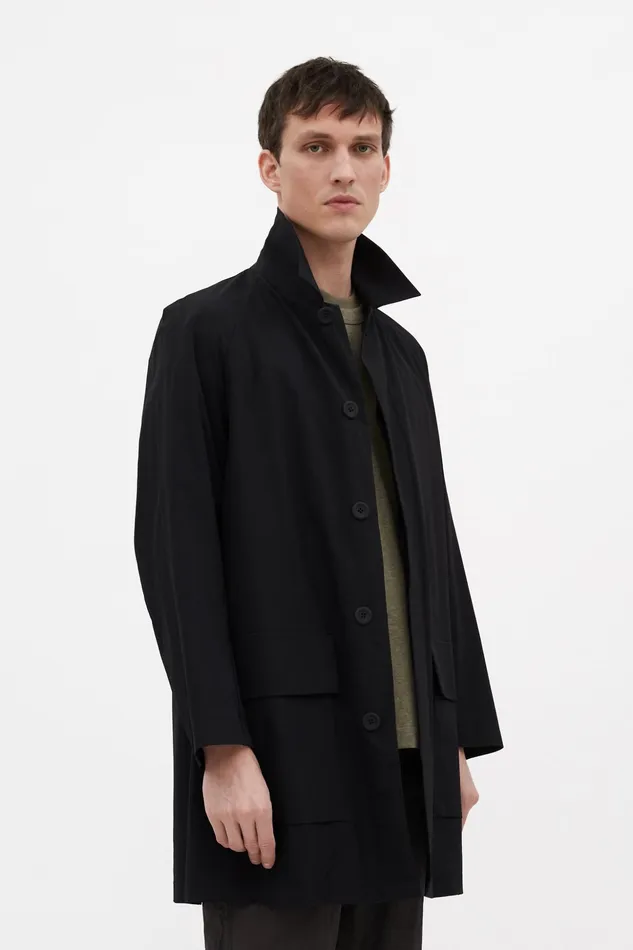 Men Norse Projects Outerwear Vargo Travel Light Raglan Mac Black