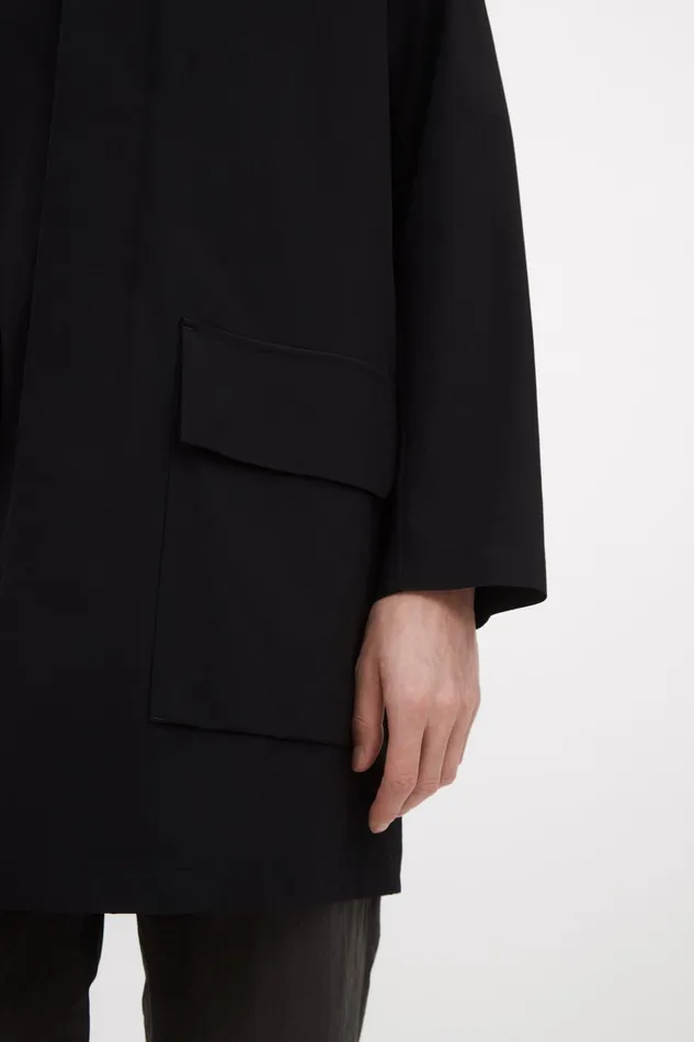 Men Norse Projects Outerwear Vargo Travel Light Raglan Mac Black