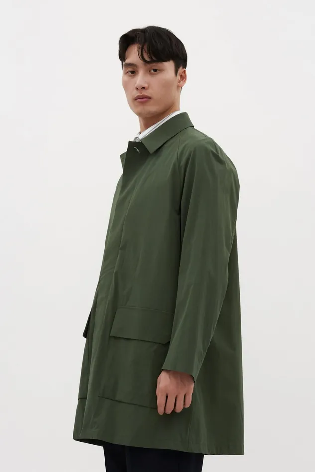 Men Norse Projects Outerwear Vargo Travel Light Raglan Mac Spruce Green